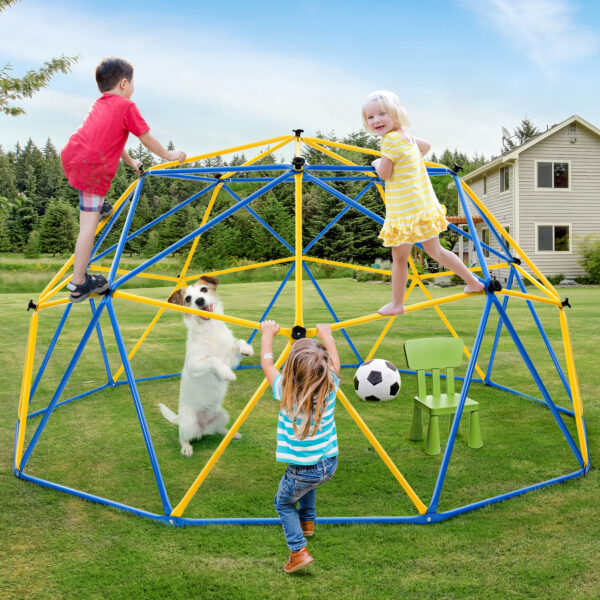 Jugader Upgraded 10FT Climbing Dome with Canopy and Swing, Dome Climber for Kids 3 - 10, Weight Capability 800LBS, Rust and UV Resistant Steel - Image 6