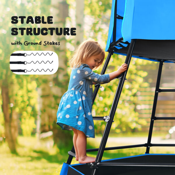 Jugader Upgraded Jungle Gym with Sandbox, Play Tent Monkey Bars for Kids Backyard Outdoor - Image 3